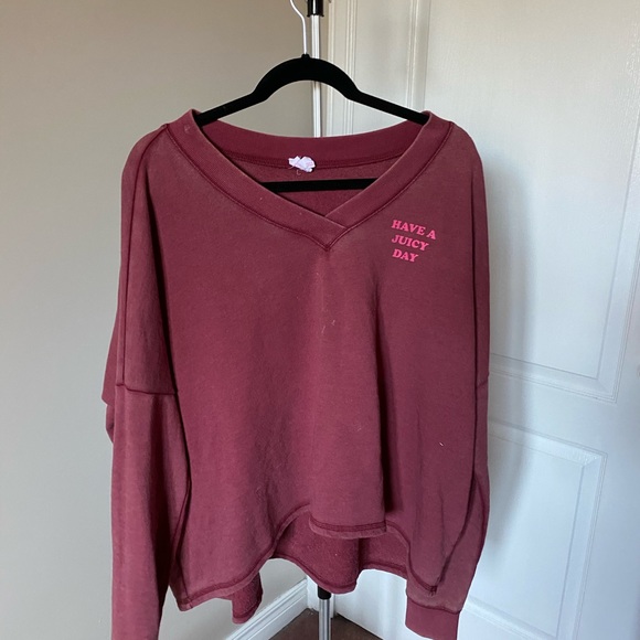 Juicy Couture Cropped Crewneck - Picture 1 of 8